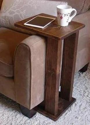 Приставний стіл з дерева ручної роботи
