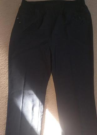Класичні штани/ брюки на резинкі великого розміру батал супер батал 56 58 60