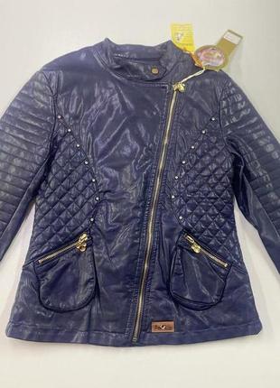 Кожаная курточка косуха 134-164 рост
