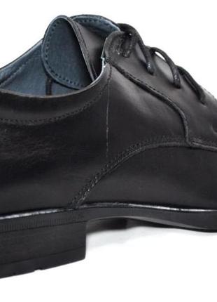 Размеры 40, 41, 42, 43, 44, 45  кожаные классические мужские туфли, полноразмерные, черные  dual 87568 фото