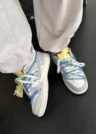 Nike sb dunk x off white кроссовки2 фото