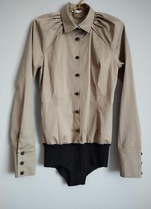 Оригинальная дизайнерская рубашка-боди bekh