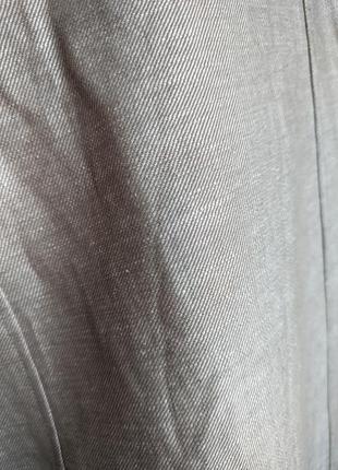 Сукня футляр пряма сіра костюмна офісна, строга з поясом мідібавок льон l xl4 фото