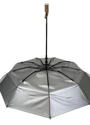 Складной зонт полуавтомат с абстрактным принтом от "серебряный дождь", антиветер, бежевый 022-309-67 фото