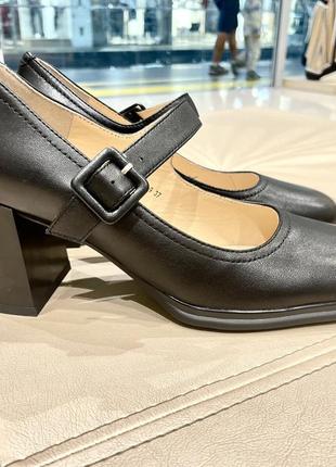 Женские туфли мери джейн черные натуральна кожа на каблуках s1063-21-y164a-9 lady marcia 2990