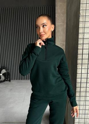 Женский спортивный костюм на флисе, элегантный спортивный костюм на флисе, тягучий костюм, теплый костюм, прогулочный костюм, прогулочный прогулочный костюмчик2 фото