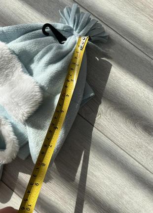Флісовий набір шапка шарф та рукавиці набір для немовлят зимовий набір в пологовий шапка рукавички та шарф комплект5 фото