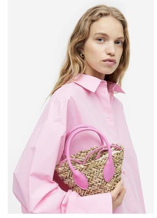 Міні сумочка плетена солом'янна в стилі jacquemus