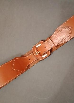 Шикарный кожаный ремень пояс