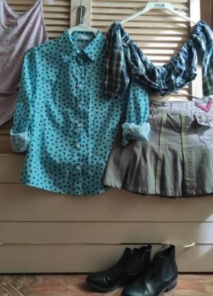 Лот жіночих речей s/m:блуза,спідниця,топ та майка1 фото