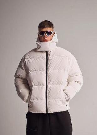 🔥зимняя мужская куртка огонь пушка homie 2.0 silk молочная🔥