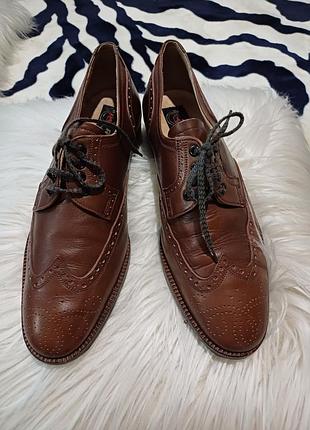 Фирмовые туфли-оксфорды от ruggi. италия. оригинал