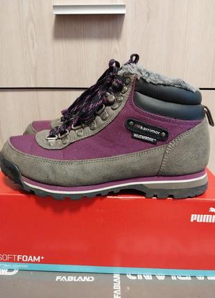 Стильные качественные кожаные кроссовки karrimor