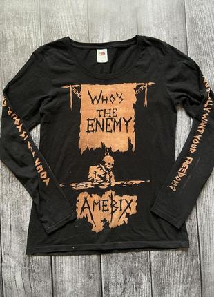 Лонгслів  мерч amebix who's the enemy