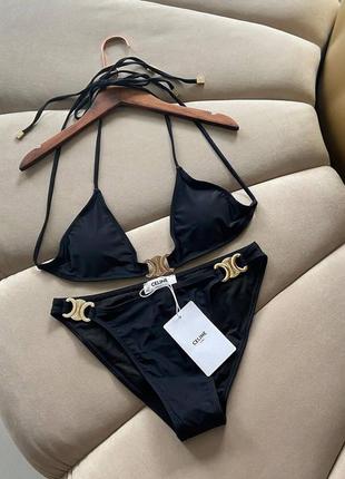 Купальник в стиле celine черный