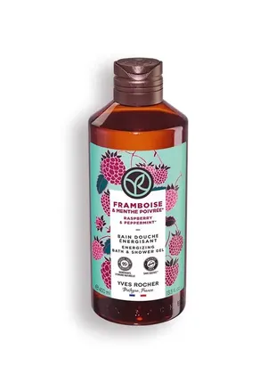 Гель для ванны и душа малина-мята увлажнение и приятный аромат 400 мл