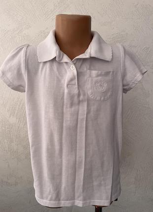 Білі шкільні футболки, поло, шкільні блузки 134-140 зріст1 фото