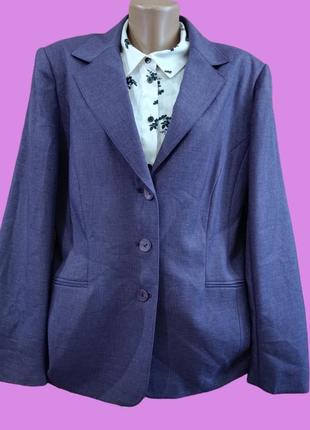 Піджак жіночий батал бузковий.