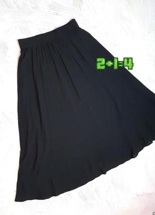 💝2+1=4 базовая черная меди юбка плиссе на резинке clockhouse, размер 44 - 46