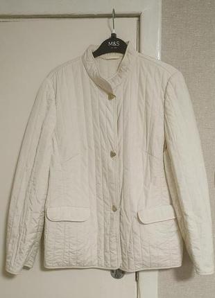 Basler легкая стеганая курточка белого(молочного) цвета3 фото