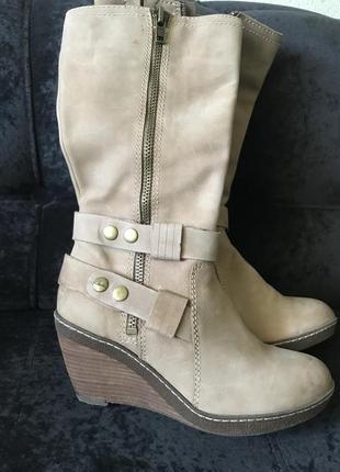 Шикарные сапожки нубук clark’s