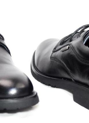 Розміри 40, 42, 43, 44, 45  шкіряні класичні чоловічі черевики, повнорозмірні, чорні  dual 87492 фото