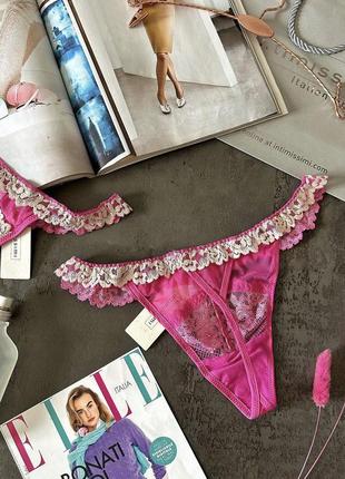 Красивый комплект белья intimissimi из коллекции pretty flowers 2023 года 🌸4 фото