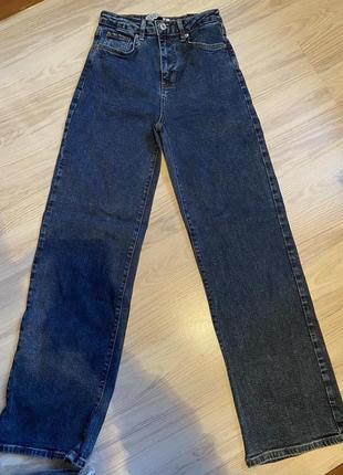 Стильні джинси палацо, кльош від стегна 36,38р ртурція у формі zara8 фото