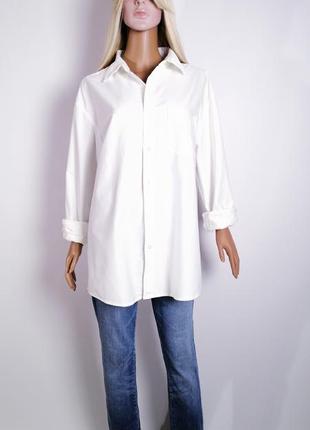 Белая рубашка из мужского плеча cotton5 фото