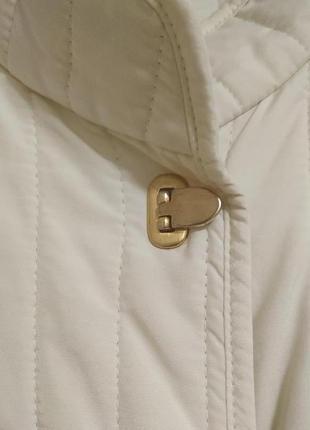Basler легкая стеганая курточка белого(молочного) цвета7 фото