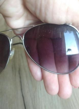 Классические очки капли авиаторы унисекс с гоадиентом7 фото