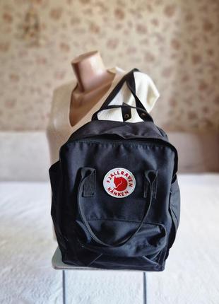 Унисекс черный рюкзак fjallraven kanken оригинал3 фото