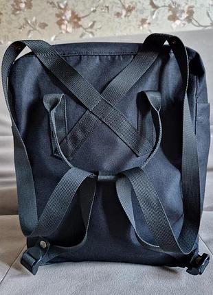 Унісекс чорний рюкзак fjallraven kanken7 фото