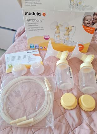 Набір подвійний double pump set до молоковідсмоктувача medela symphony