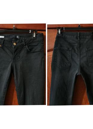 Женские чёрные джинсы сигаретки узкие женские чёрные джинсы just cavalli италия джинсы на высокий рост6 фото
