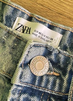 Шикарные базовые джинсовые шорты zara m 409 фото