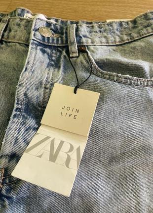 Шикарные базовые джинсовые шорты zara m 407 фото