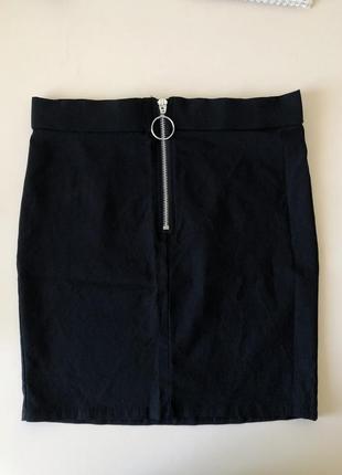 Юбка с молнией спереди юбка-мини мини-юбка юбка с замочком