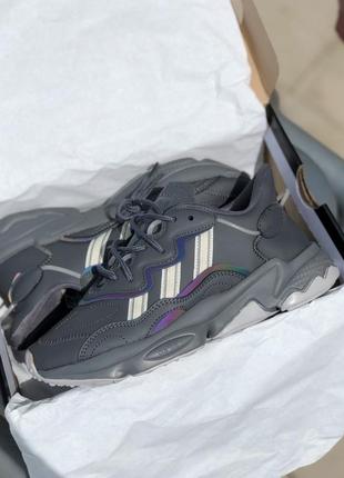 Жіночі кросівки adidas ozweego dark grey8 фото