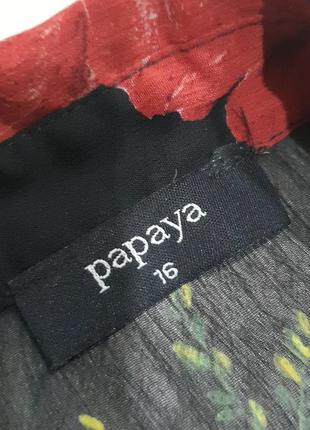 Шифоновая блуза с рюшами papaya 14-16 размер3 фото