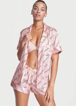 The satin pj set сатинова піжама victoria's secret