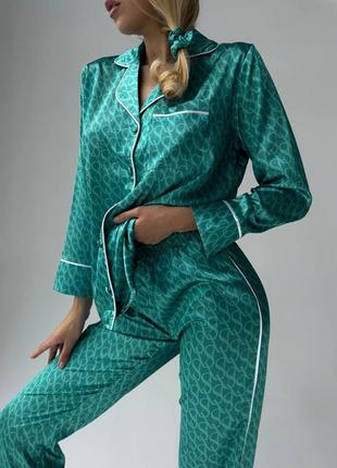 Женская пижама victoria’s secret с рубашкой с длинным рукавом и брюками