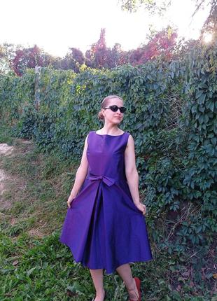 Платье от laura ashley платье большого размера ацетат суккенка фиолет батал.9 фото