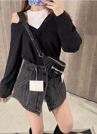 Юбка-шорты джинсовая alexander wang