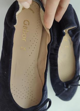 Замшевые балетки туфли gabor оригинал 38.57 фото