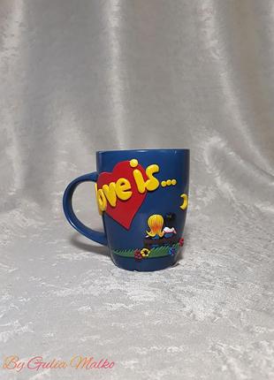 Чашка "love is..."