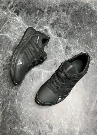Кроссовки мужские кожаные adidas climacool black4 фото