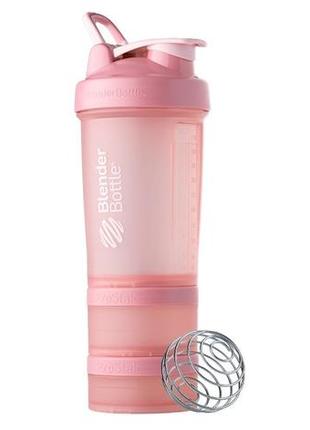 Шейкер спортивний blenderbottle prostak 22oz/650ml с 2-мя контейнерами rose_pink7 фото