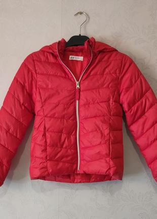 Куртка демисезонная красная детская h&m4 фото