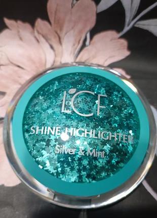 Хайлайтер для обличчя lcf silver &amp; mint shine highlighter1 фото